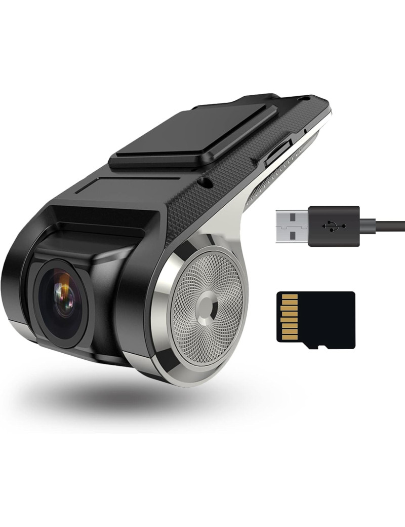 Dashcam Vision+ Full HD 1080P – Vision nocturne, détection mouvement, sans écran